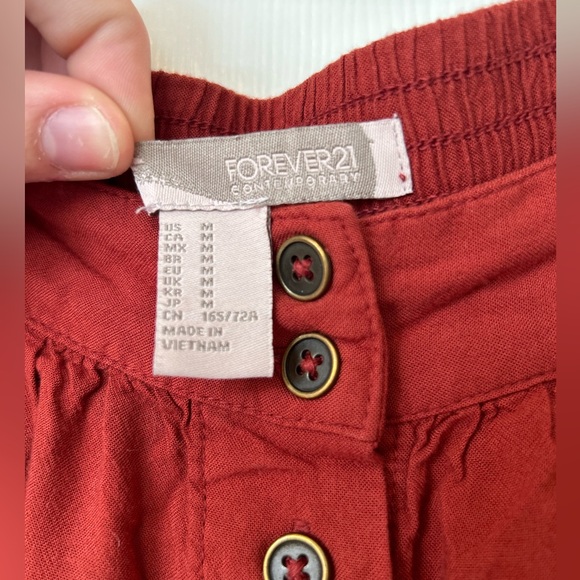 Orange Forever 21 Contemporary Skirt - Picture 3 of 3